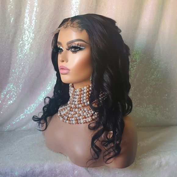 100% virgin human hair closure wig 16 - Picture 4 of 8